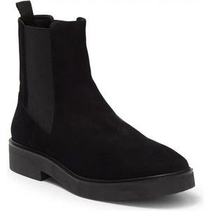 STUART WEITZMAN Henley Suede Chelsea Boots Womens BLK Gored Sides Sz 8 New